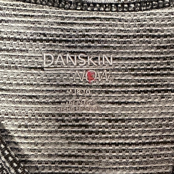 *DANSKIN NOW* Heather Gray Activewear Tank Top Size Medium (8-10) - Picture 7 of 7